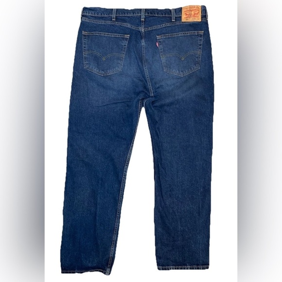 Levi's 505 Jeans Mens 40x32 Blue Denim Straight Leg Regular Fit EUC - Picture 3 of 9